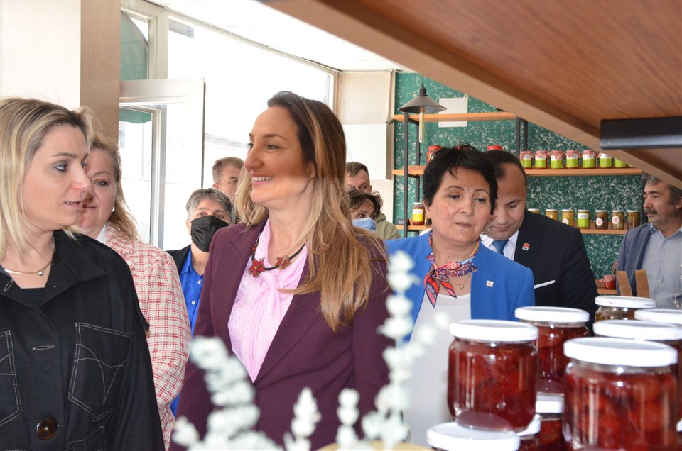 CHP Kadın Kolları Genel Başkanı Aylin Nazlıaka Taşova'da