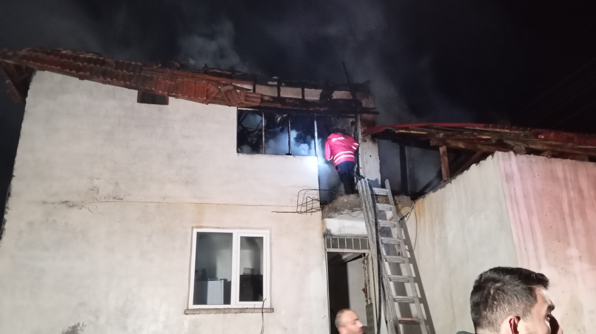 Sepetli Köyünde Yangın