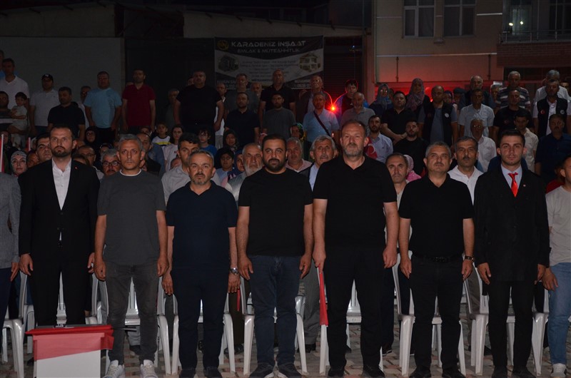 Taşova’da 15 Temmuz Ruhu Tek Yürek Oldu: Anma Programı Yoğun Katılımla Gerçekleştirildi