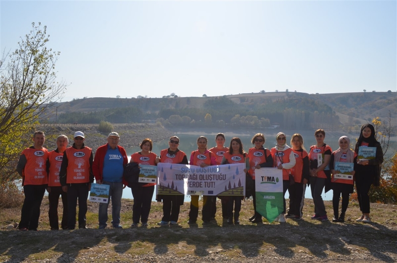 Amasya TEMA'dan Uluköy Barajında Doğa Yürüyüşü 