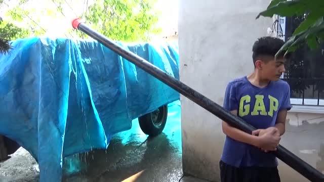 Serinlemek için Traktör'den havuz