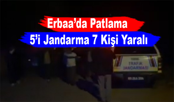 Erbaa’da Patlama 5i Jandarma 7 Kişi Yaralı