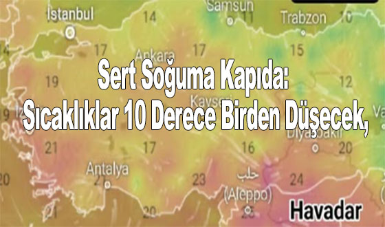 Sert Soğuma Kapıda: Sıcaklıklar 10 Derece Birden Düşecek, Montlar Raflardan İniyor!