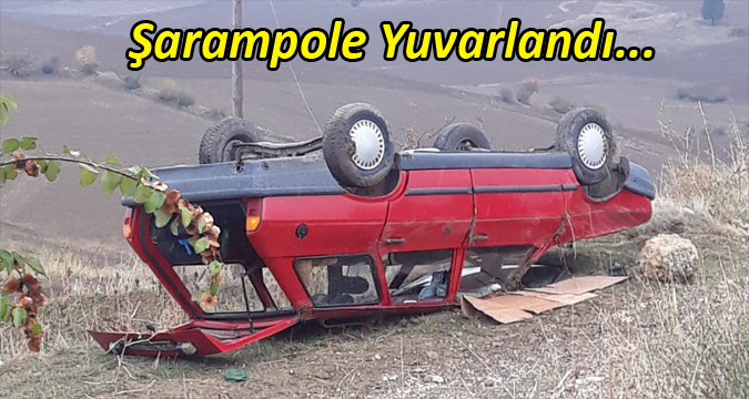 Araç Takla Attı. Kumluca Köyü Muhtarı Yaralandı