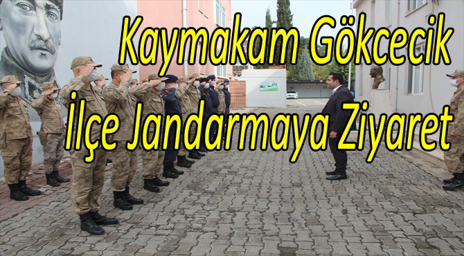 Kaymakam Gökcecik'ten Jandarma Komutanlığına Ziyaret