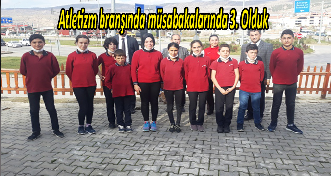 Atletizm branşında müsabakalarında 3. olduk