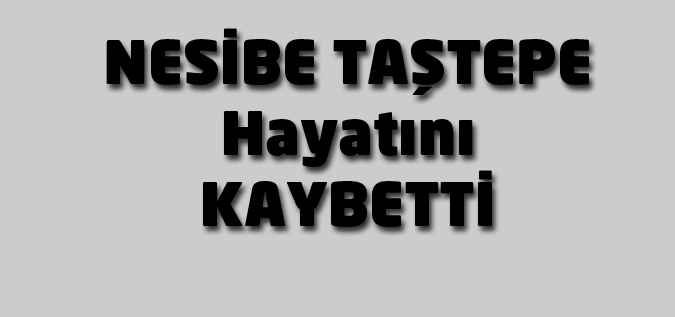 Nesibe Taştepe Hayatını Kaybetti