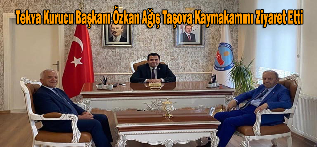 Tekva Kurucu Başkanı Özkan Ağış Taşova Kaymakamını Ziyaret Etti