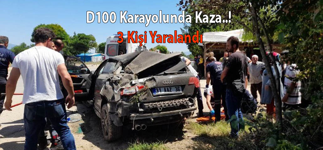 D100 Karayolunda Kaza..! 3 Kişi Yaralandı