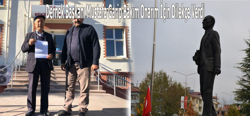Dernek Başkanı Mustafa Garip Bakım Onarım İçin Dilekçe Verdi