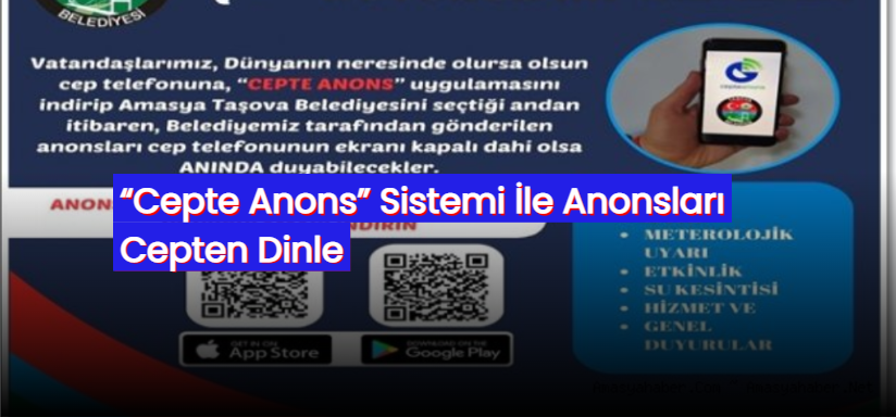 “Cepte Anons” Sistemi İle Anonsları Cepten Dinle