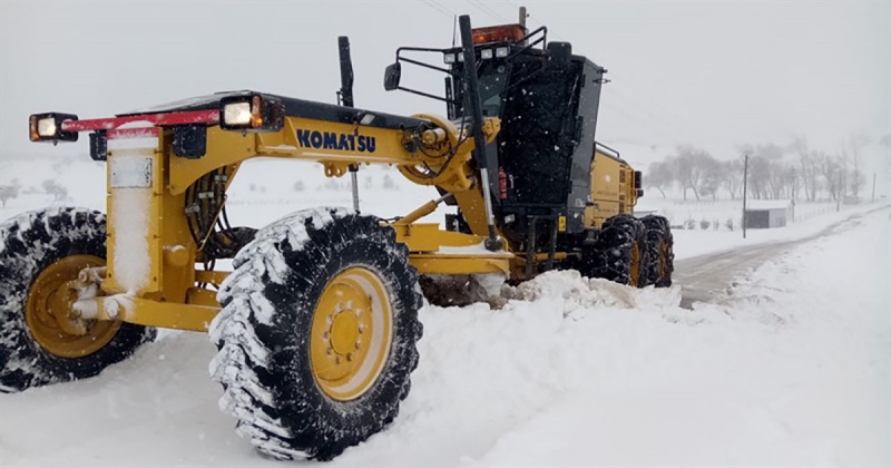 Kardan Kapanan Köy Yolları Açılıyor