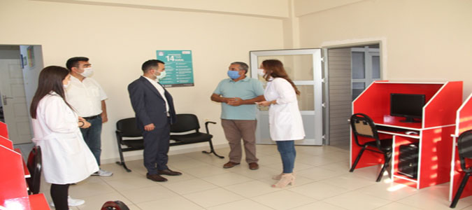 Kaymakam Çelik Rehabilitasyon Merkezini Ziyaret etti