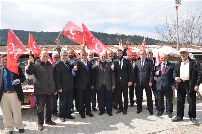 Saadet Partisi Pazar ve Esnaf Ziyareti Gerçekleştirdi