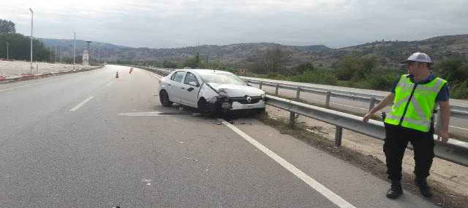 Taşova'da Trafik Kazası