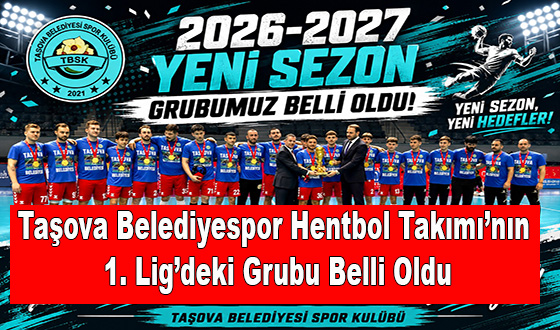Taşova Belediyespor Hentbol Takımı’nın 1. Lig’deki Grubu Belli Oldu