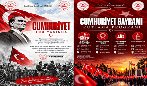 29 EKİM CUMHURİYET BAYRAMI KUTLAMA PROGRAMI BELLİ OLDU