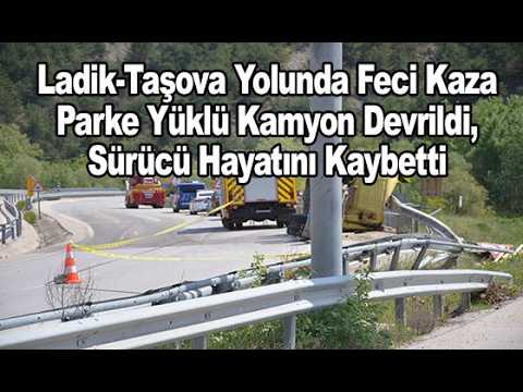 Ladik Taşova Yolunda Feci Kaza