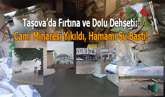 Taşovada yağmur sonrası son durum