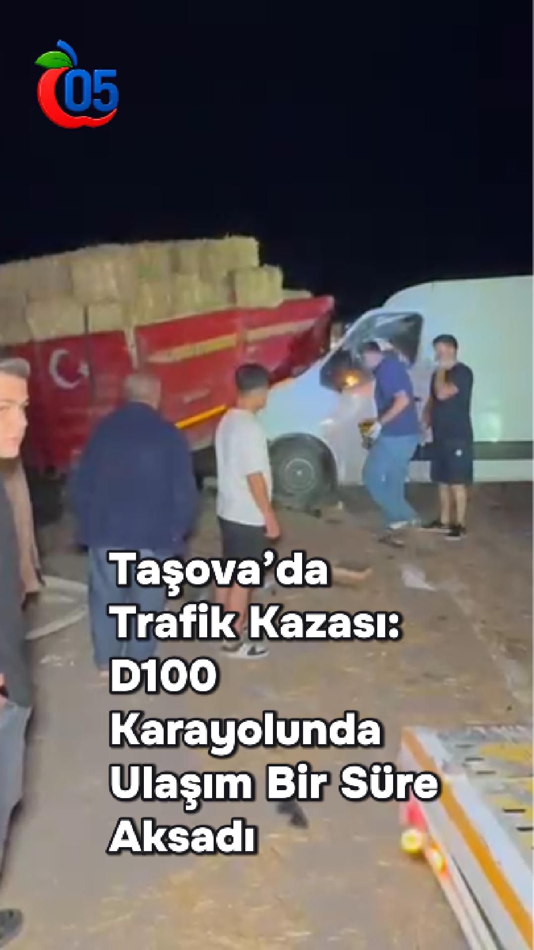 Taşova’da Trafik Kazası: D100 Karayolunda Ulaşım Bir Süre Aksadı